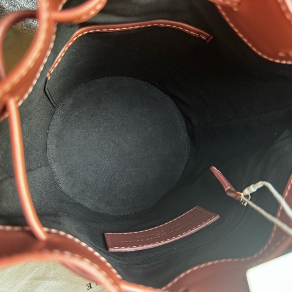 *NWT* Sézane Mini Farrow Bag Rosewood in Bovine Leather - Picture 11 of 13